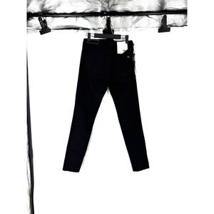 NWT Rag & Bone Ankle Skinny Jeans Black Raw Hem Denim Size 30